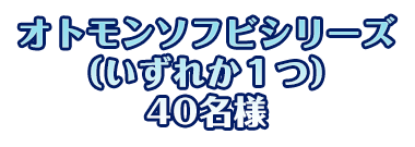 「オトモンソフビシリーズ（いずれか１つ）」40名様